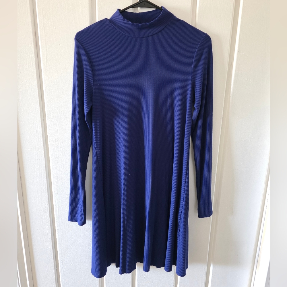 Reitmans Blue Ribbed Knit Top